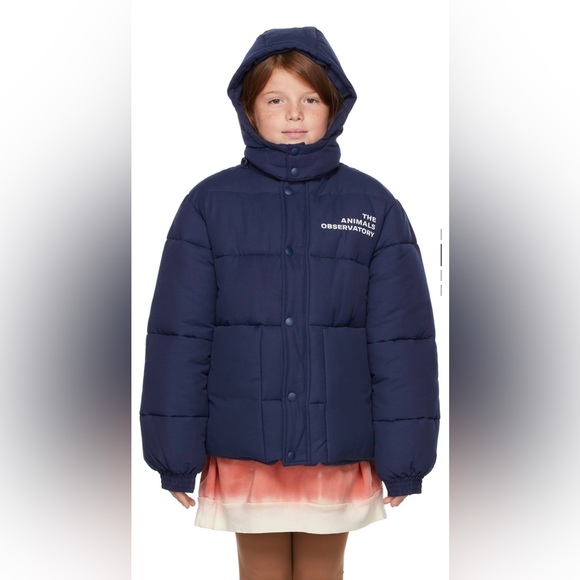 The Animals Observatory Navy Puffer Winter Lemur Jacket size 6 - Picture 7 of 9